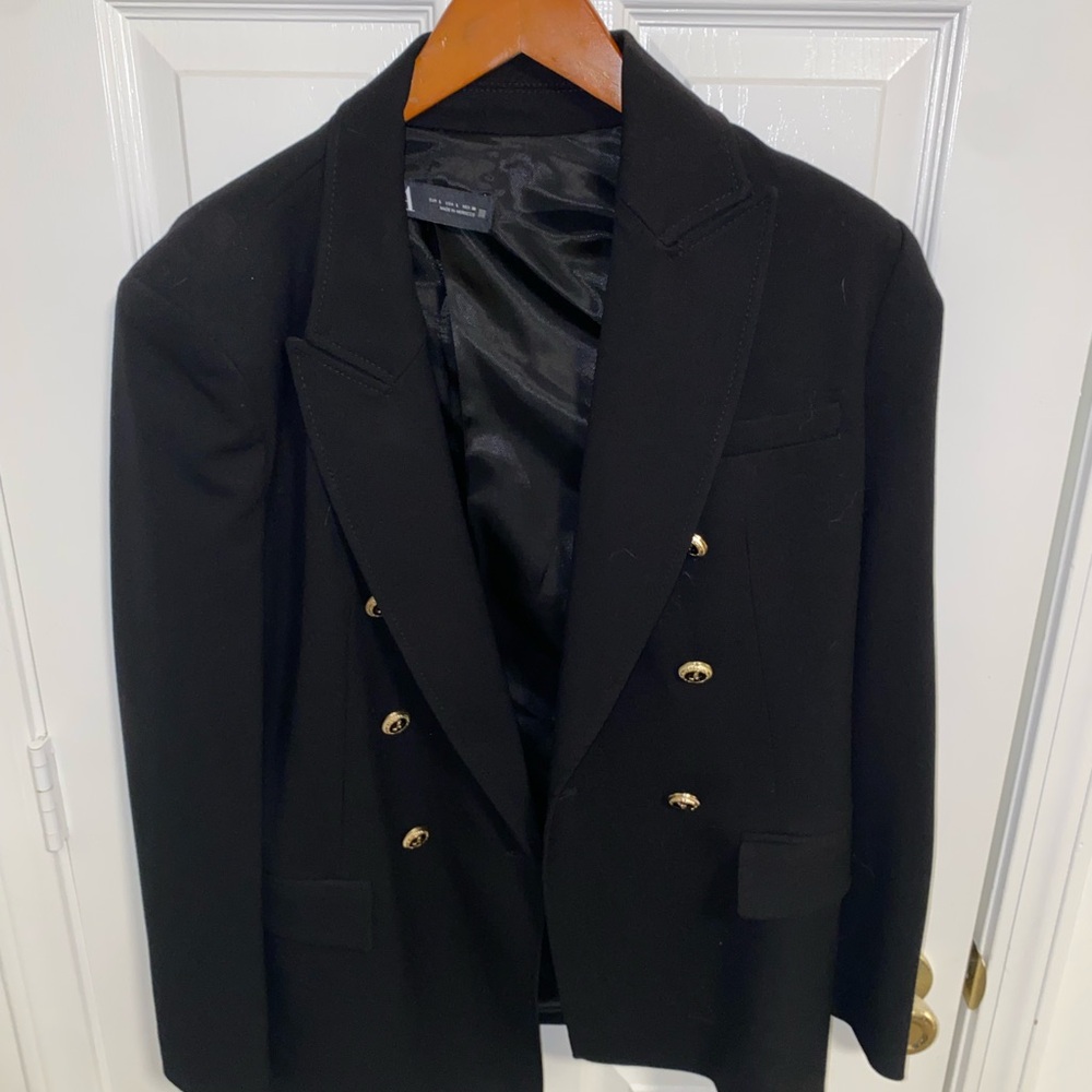 Zara Black Textured Fabric
